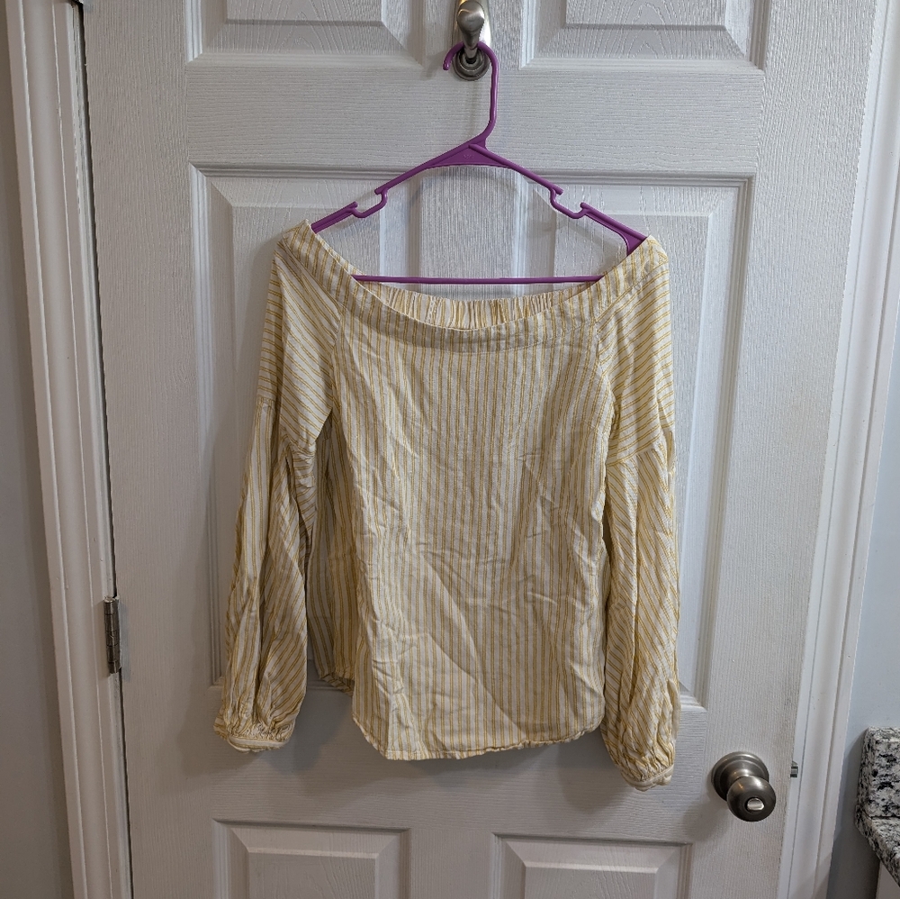 Anthropologie Maeve Clotille‎ Off The Shoulder Blouse - Size 0 L20xW18